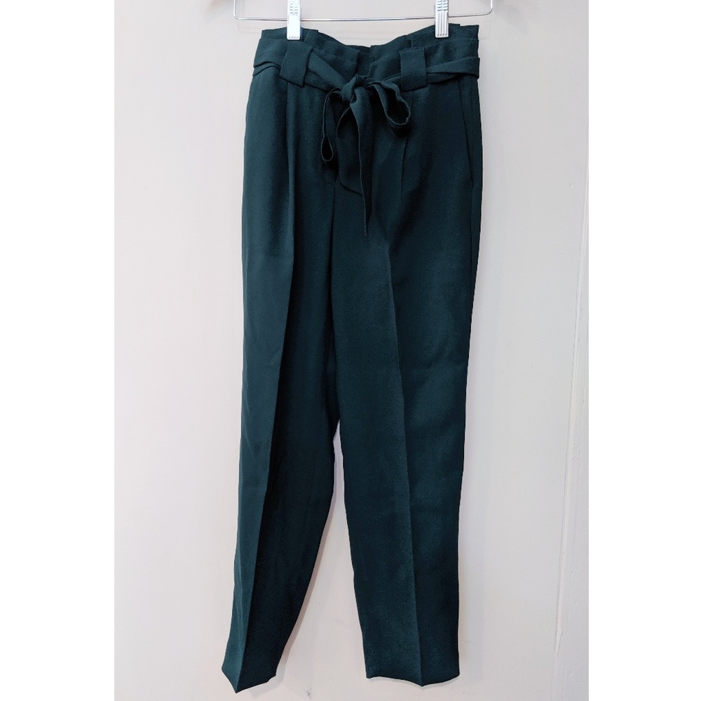 Express High Waisted Paper Bag Ankle Pant (Short)